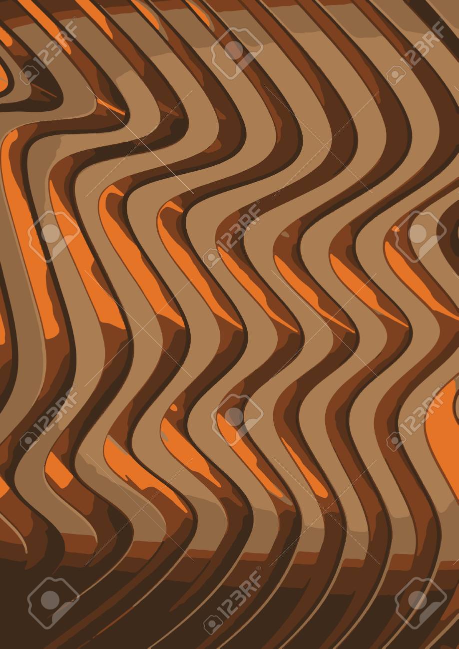 Chocolate golden caramel delicious poster. Abstract image of golden shiny 3d-waves for background, texture or for printing on posters, wallpapers, postcards. Design flyer, country, cover, card. - 100566976 Chocolate golden caramel delicious poster. Abstract image of golden shiny 3d-waves for background, texture or for printing on posters, wallpapers, postcards. Design flyer, country, cover, card. - 100566976