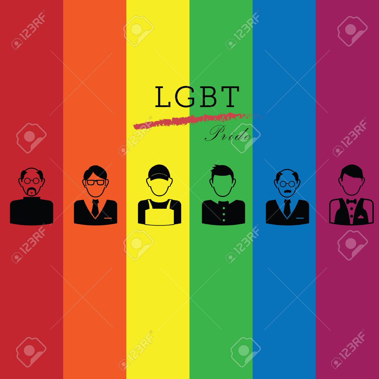 Lgbt プライド カラー ポスター ベクトル のイラスト素材 ベクタ Image