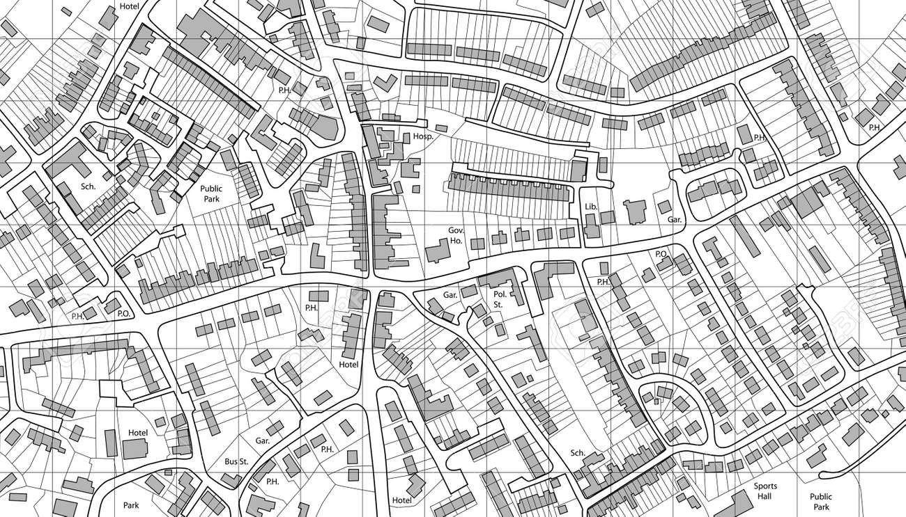 編集可能なベクトル イラスト ジェネリック町における住宅の地図のイラスト素材 ベクタ Image 編集可能なベクトル イラスト ジェネリック町における住宅の地図のイラスト素材 ベクタ Image