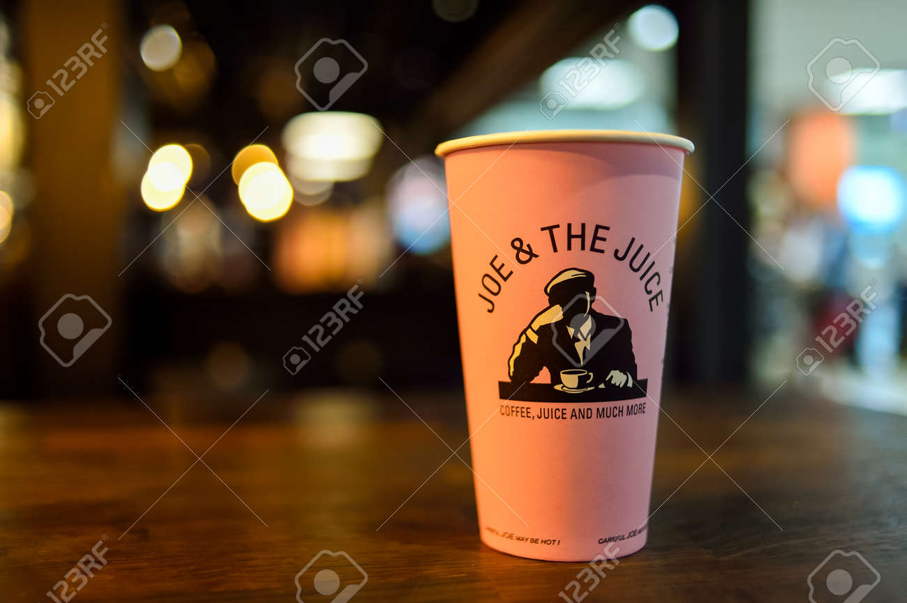 Nice France August 15 15 Close Up Shot Of Joe And The Juice Cafe Cup Joe And The Juice S Biggest Cup Is Pink Color Stock Photo Picture And Royalty Free Image Image