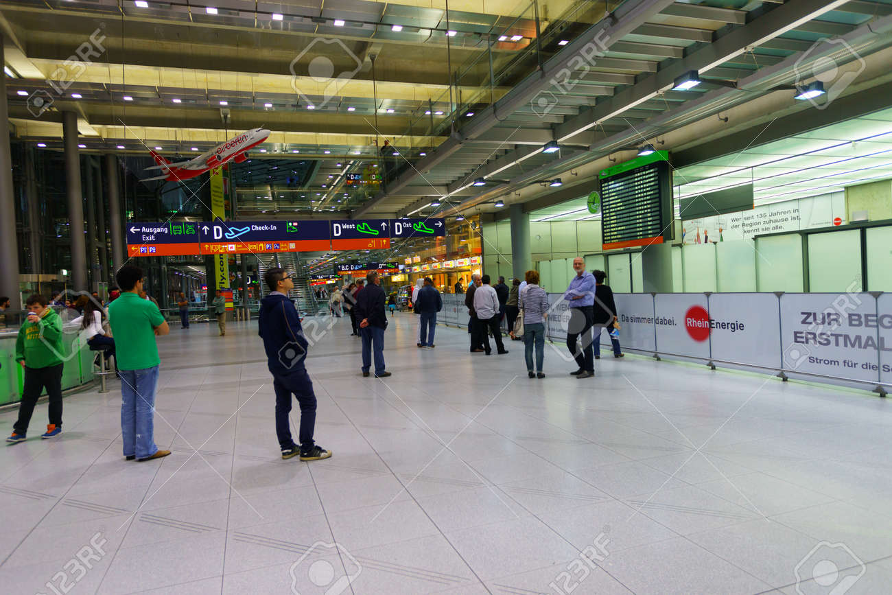 Cologne Germany September 20 2014 Interior Of Cologne Bonn Airport Cologne Bonn Airport Is The International