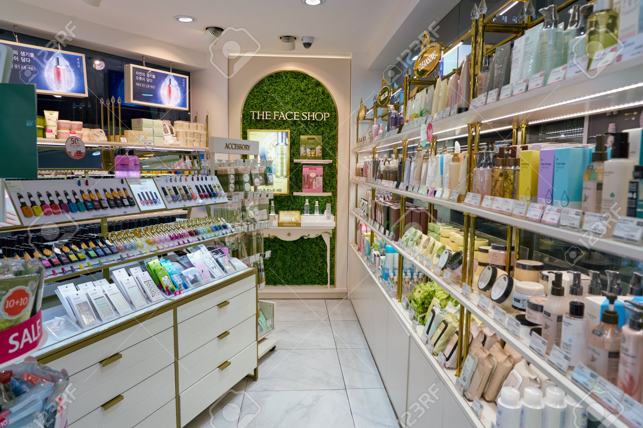 Seoul South Korea Circa May 17 The Face Shop Store In Stock Photo Picture And Royalty Free Image Image