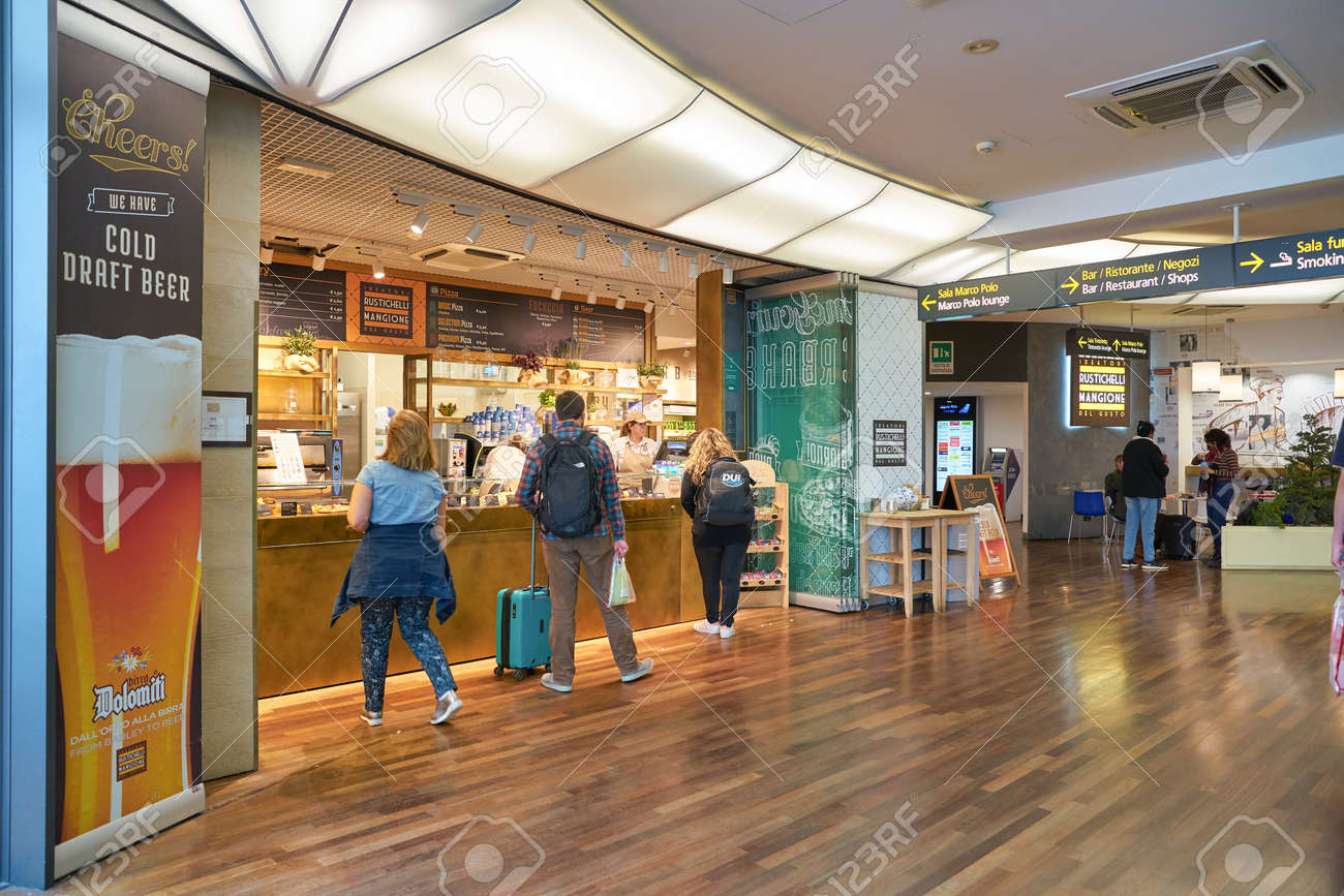 VENICE, ITALY - CIRCA MAY, 2019: Interior Shot Of Venice Marco Polo Airport  Stock Photo, Picture and Royalty Free Image. Image 142788243.
