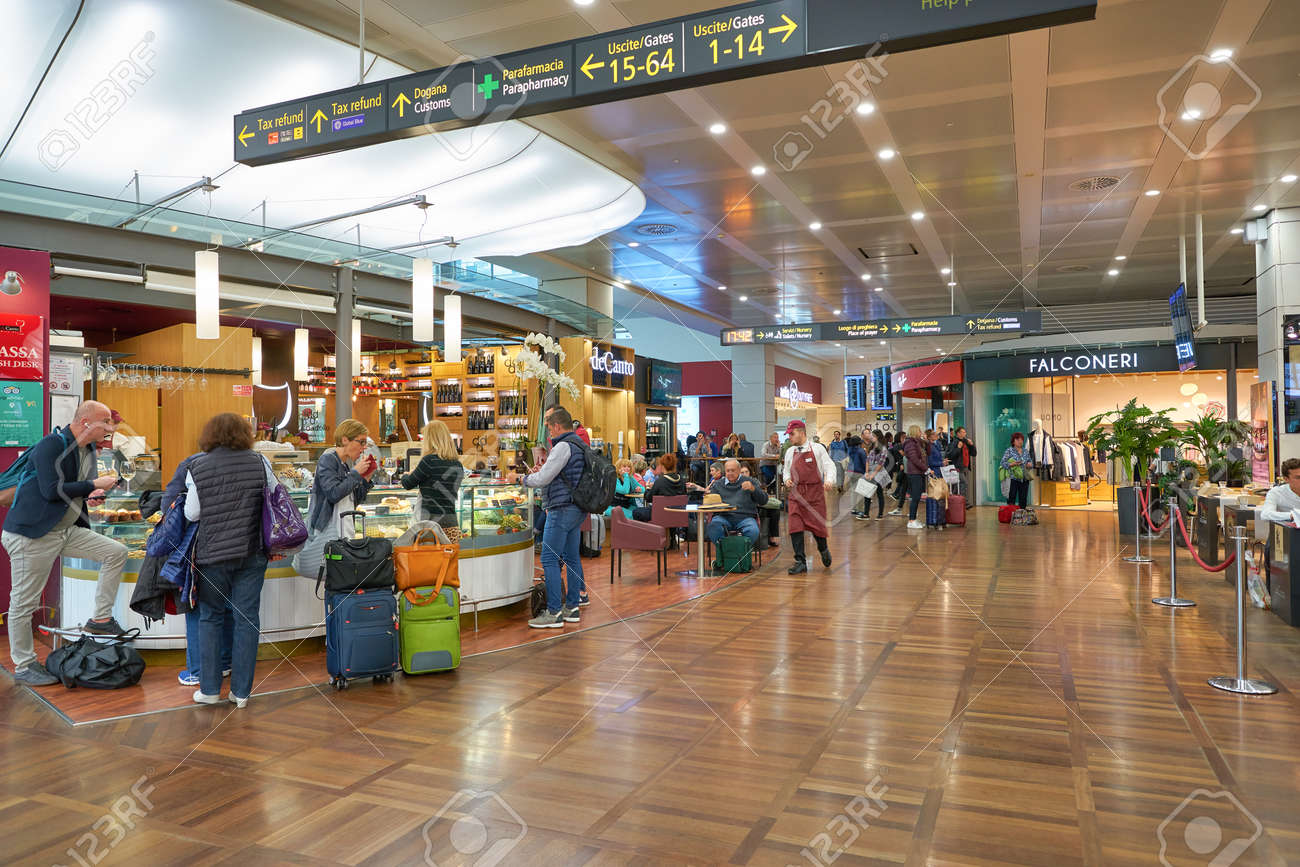 VENICE, ITALY - CIRCA MAY, 2019: Interior Shot Of Venice Marco Polo Airport  Stock Photo, Picture and Royalty Free Image. Image 134565211.