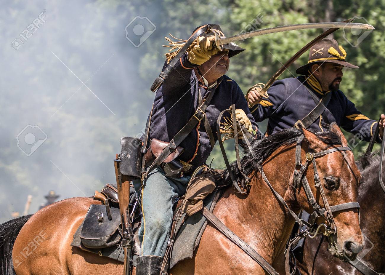 Union scouts attack with swords drawn Cannon crew fights back at Dog Island...