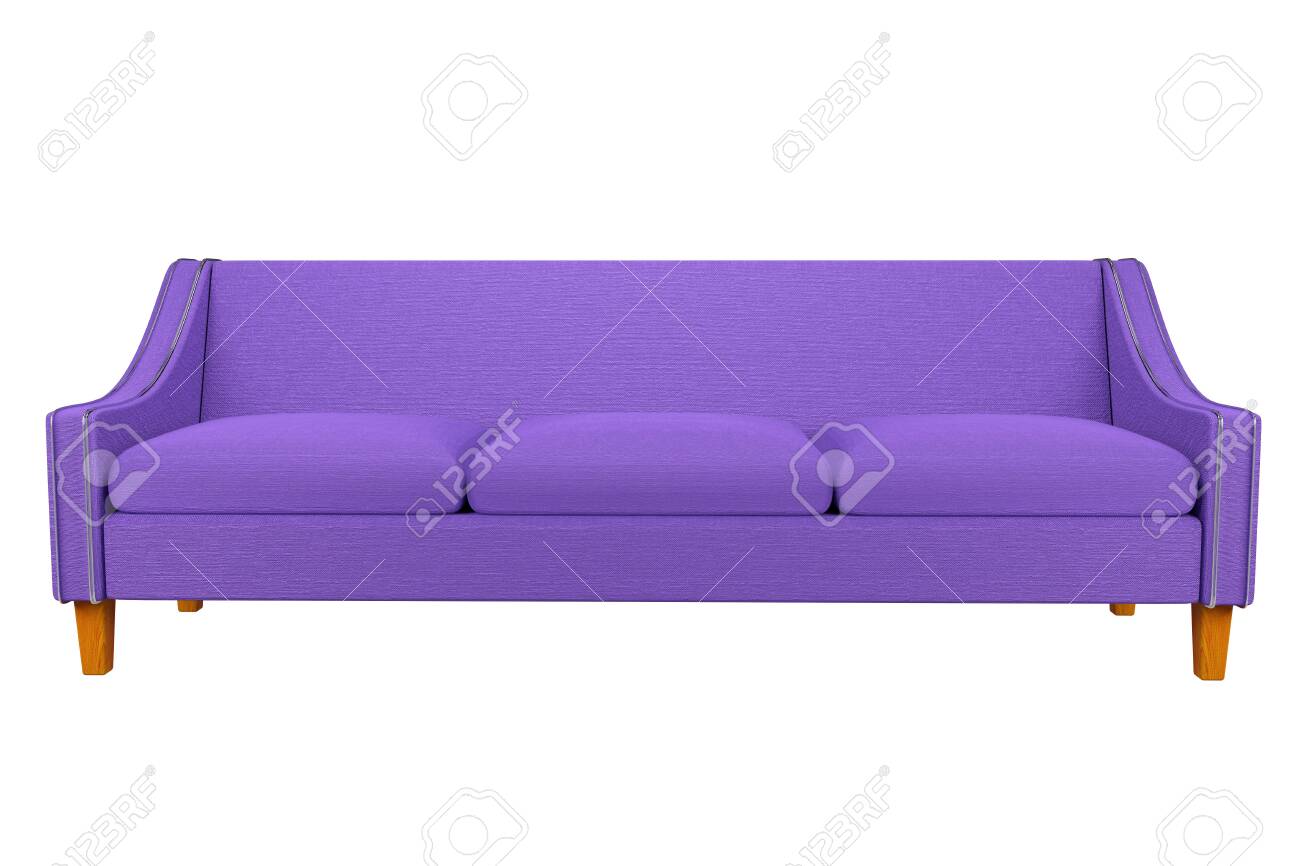 Violet Sofa And Chair Fabric Leather In White Background For Stock Photo Picture And Royalty Free Image Image 120848949 123rf