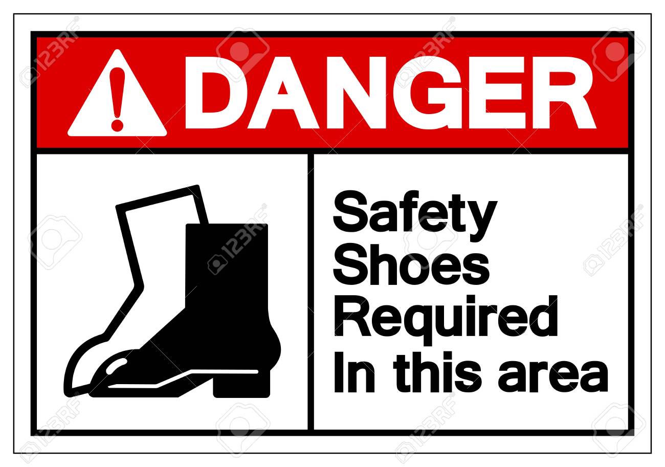 safety shoes vector