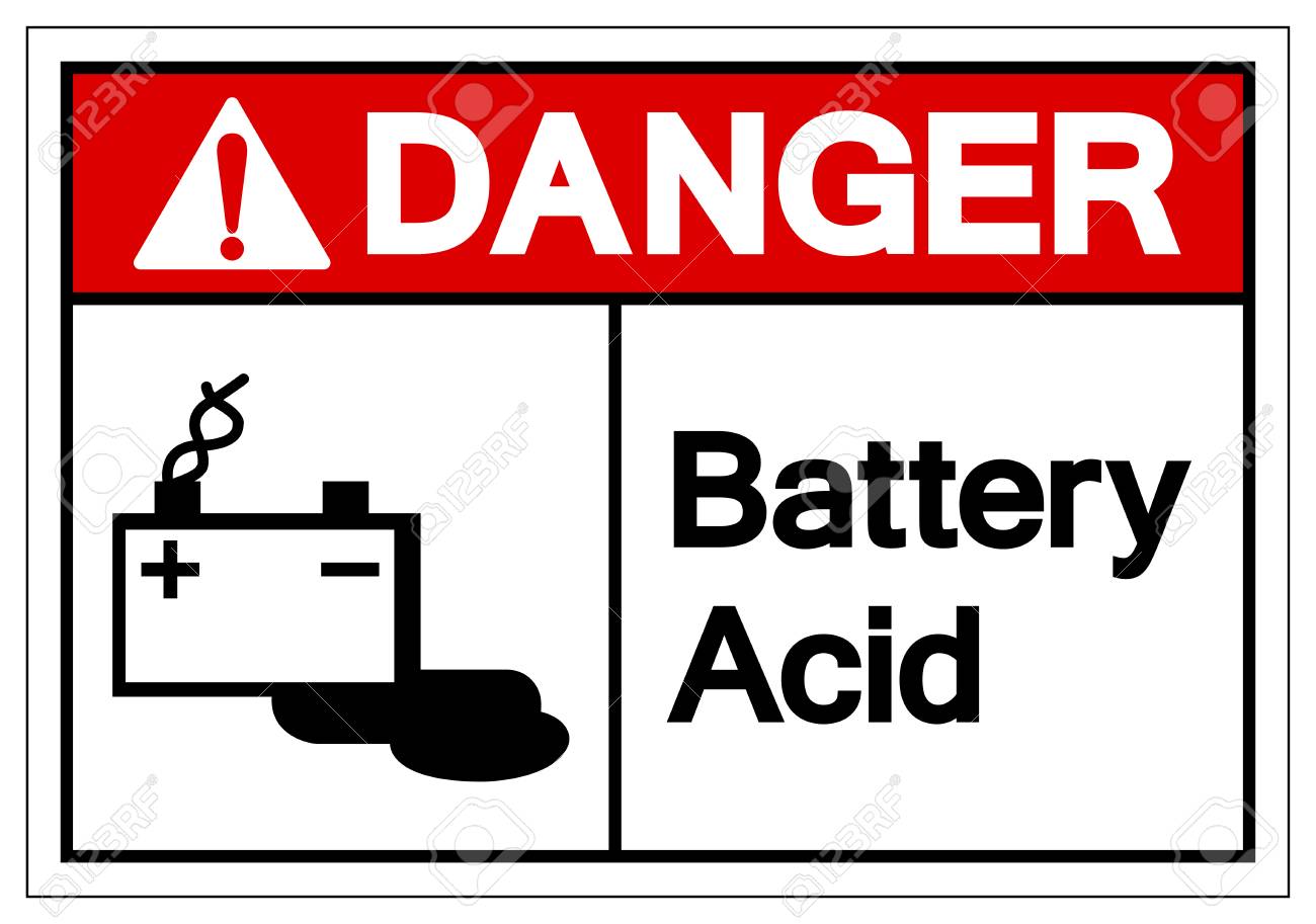 Danger Battery Acid Sign