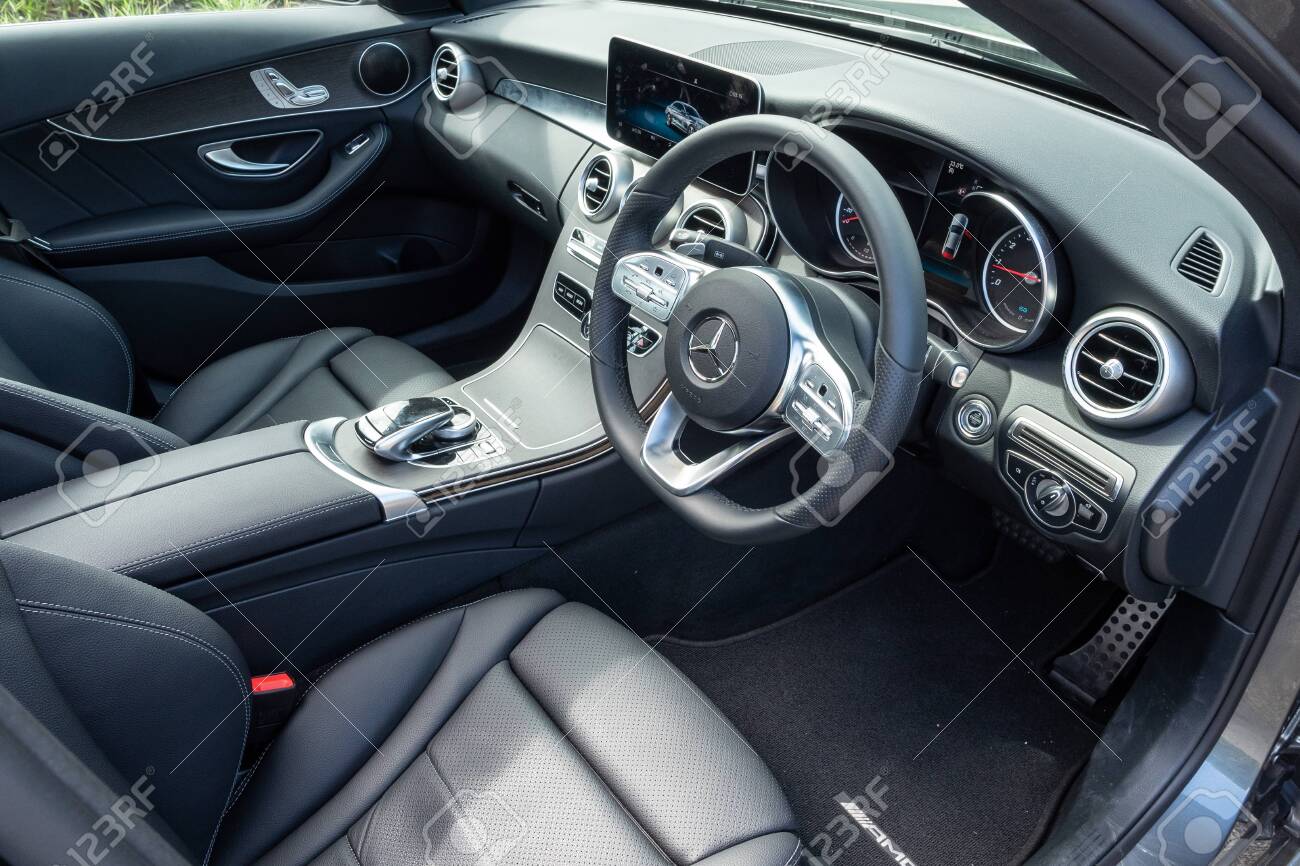Hong Kong China July 31 18 Mercedes Benz C Class 18 Interior Stock Photo Picture And Royalty Free Image Image