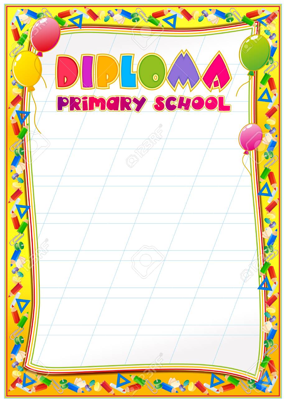 school diploma blank template royalty free cliparts vectors and diploma blank