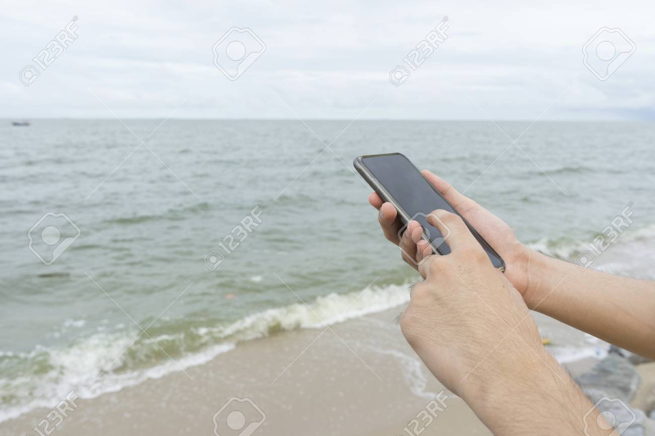 a man using left