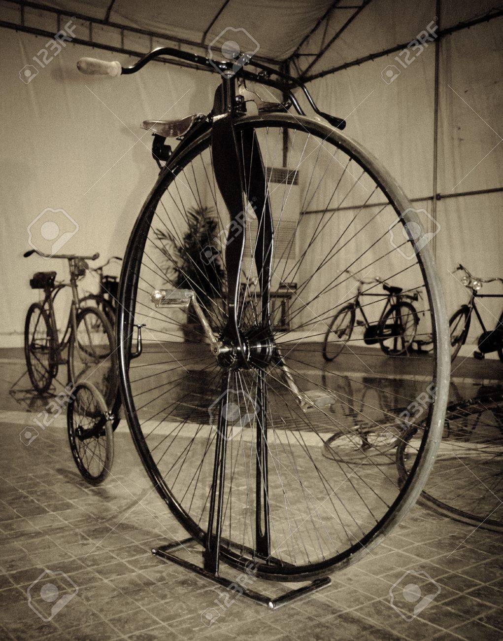 pathum thani thailand june 23 unidentified vintage bicycle on