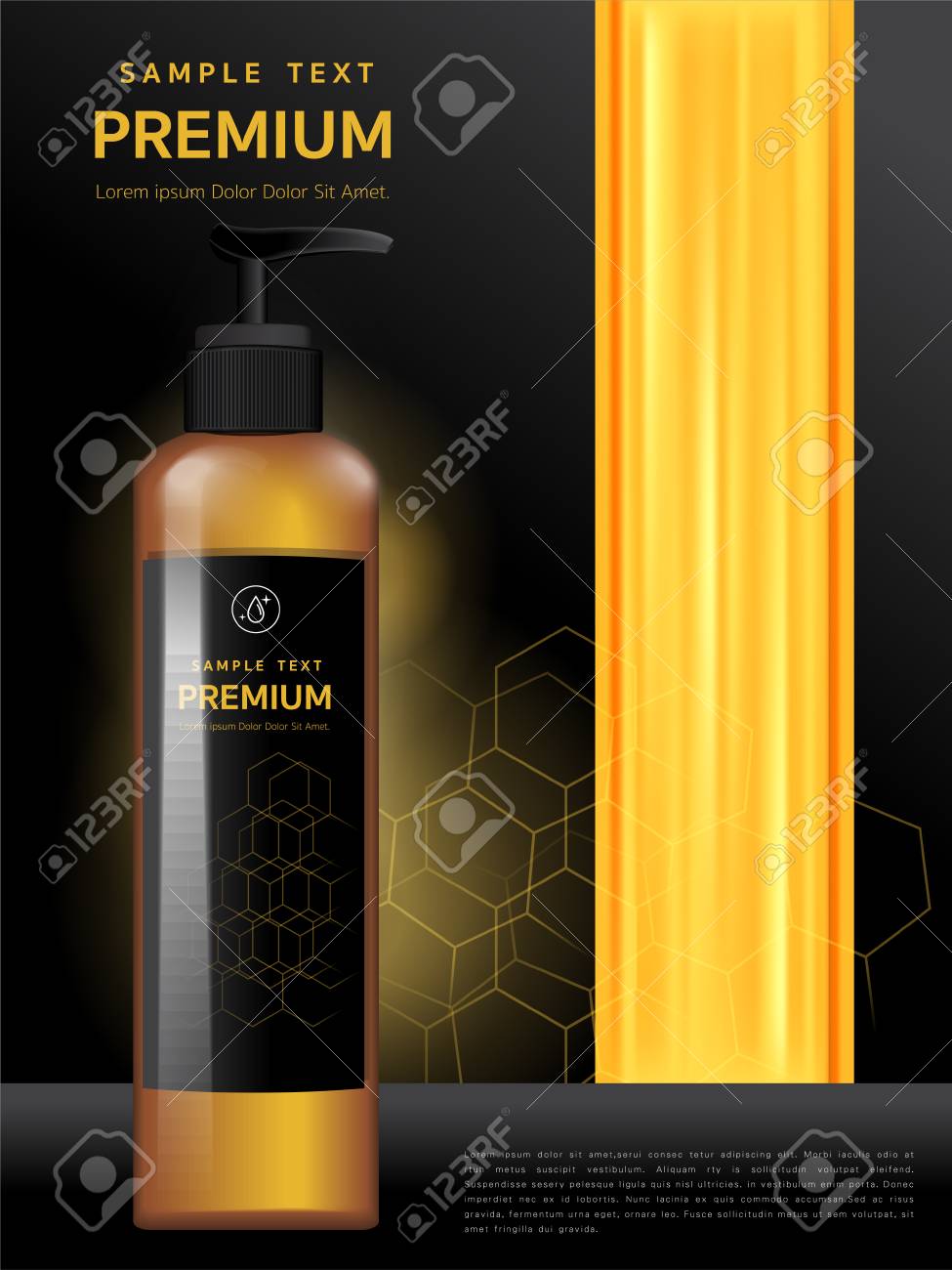Shower Gel, Plastic Packaging with Shampoo Hair of honey The mockup design of brand vector illustrations - 109626426 Shower Gel, Plastic Packaging with Shampoo Hair of honey The mockup design of brand vector illustrations - 109626426