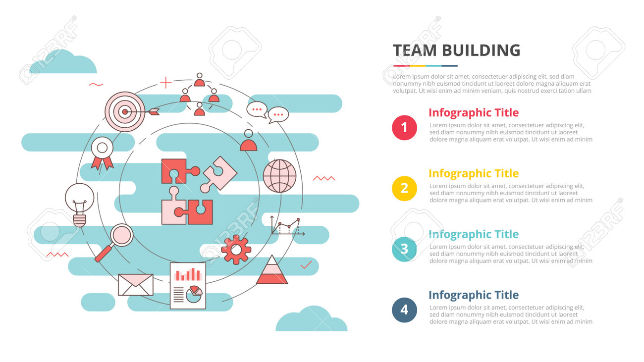 team buiilding concept for infographic template banner with four point list information vector illustration - 165180193 team buiilding concept for infographic template banner with four point list information vector illustration - 165180193