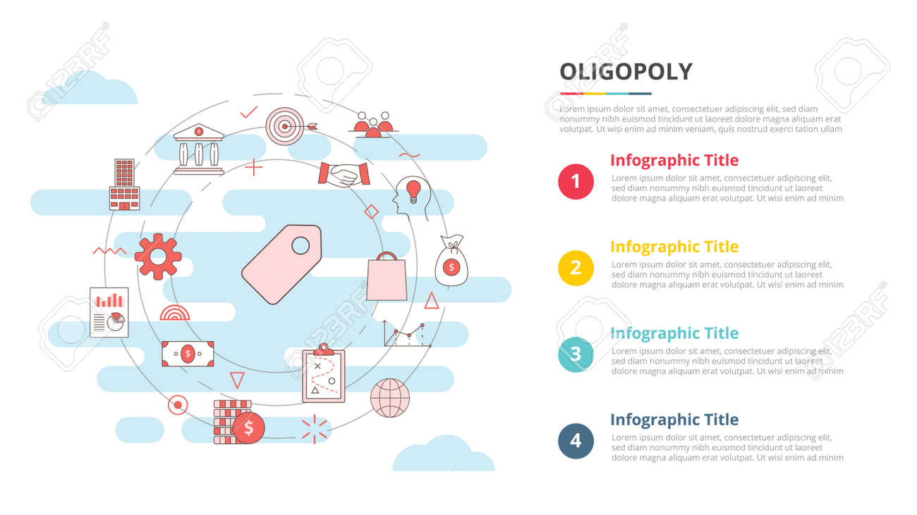 oligopoly concept for infographic template banner with four point list information vector illustration - 165183549 oligopoly concept for infographic template banner with four point list information vector illustration - 165183549