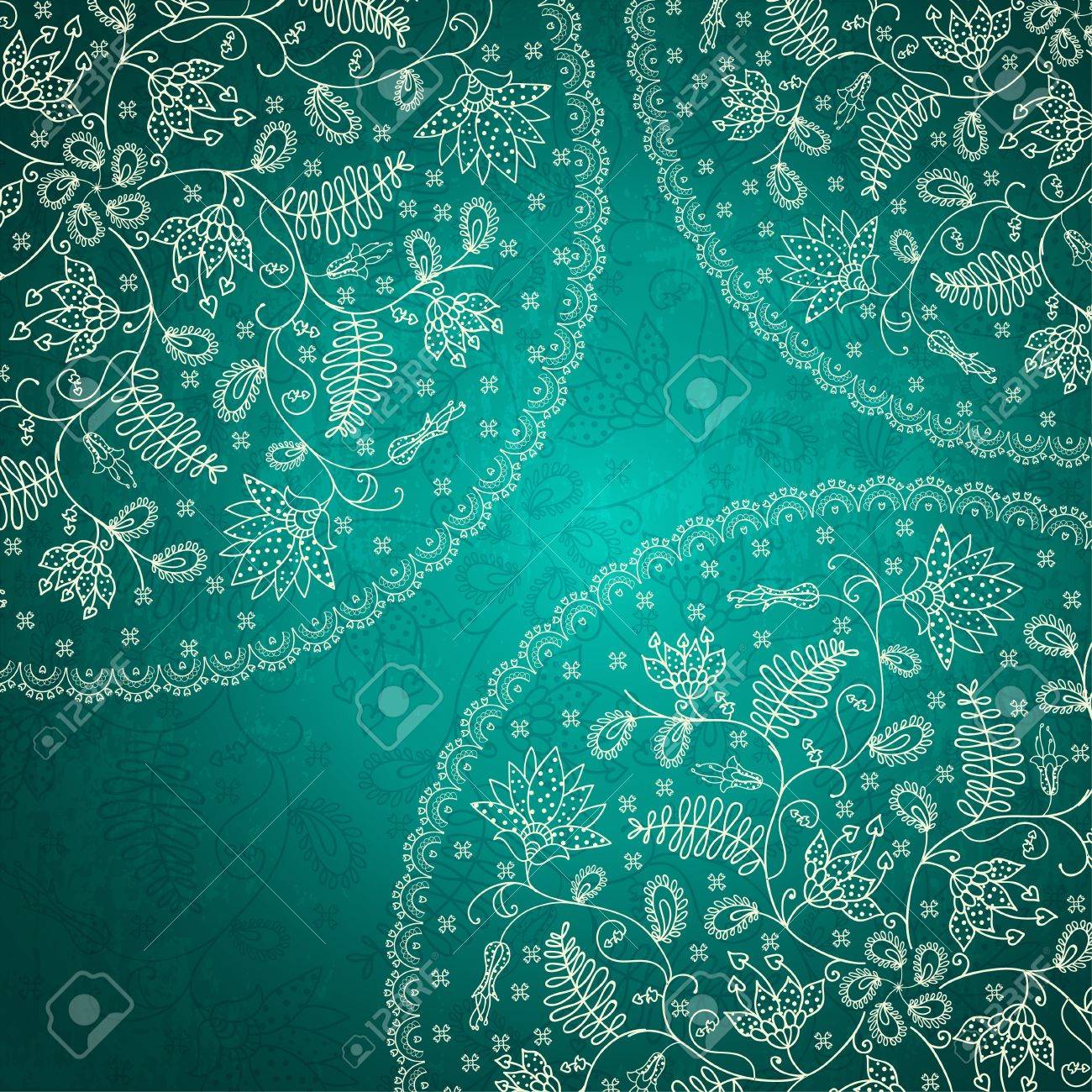 turquoise flower background