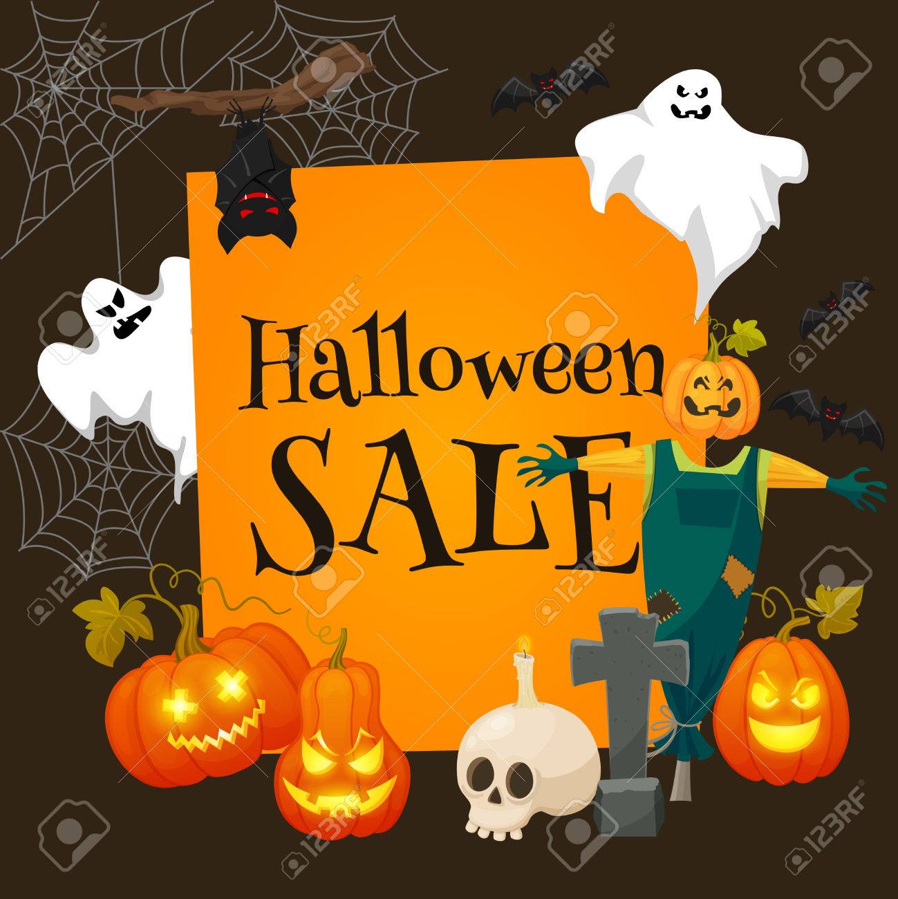 halloween background template