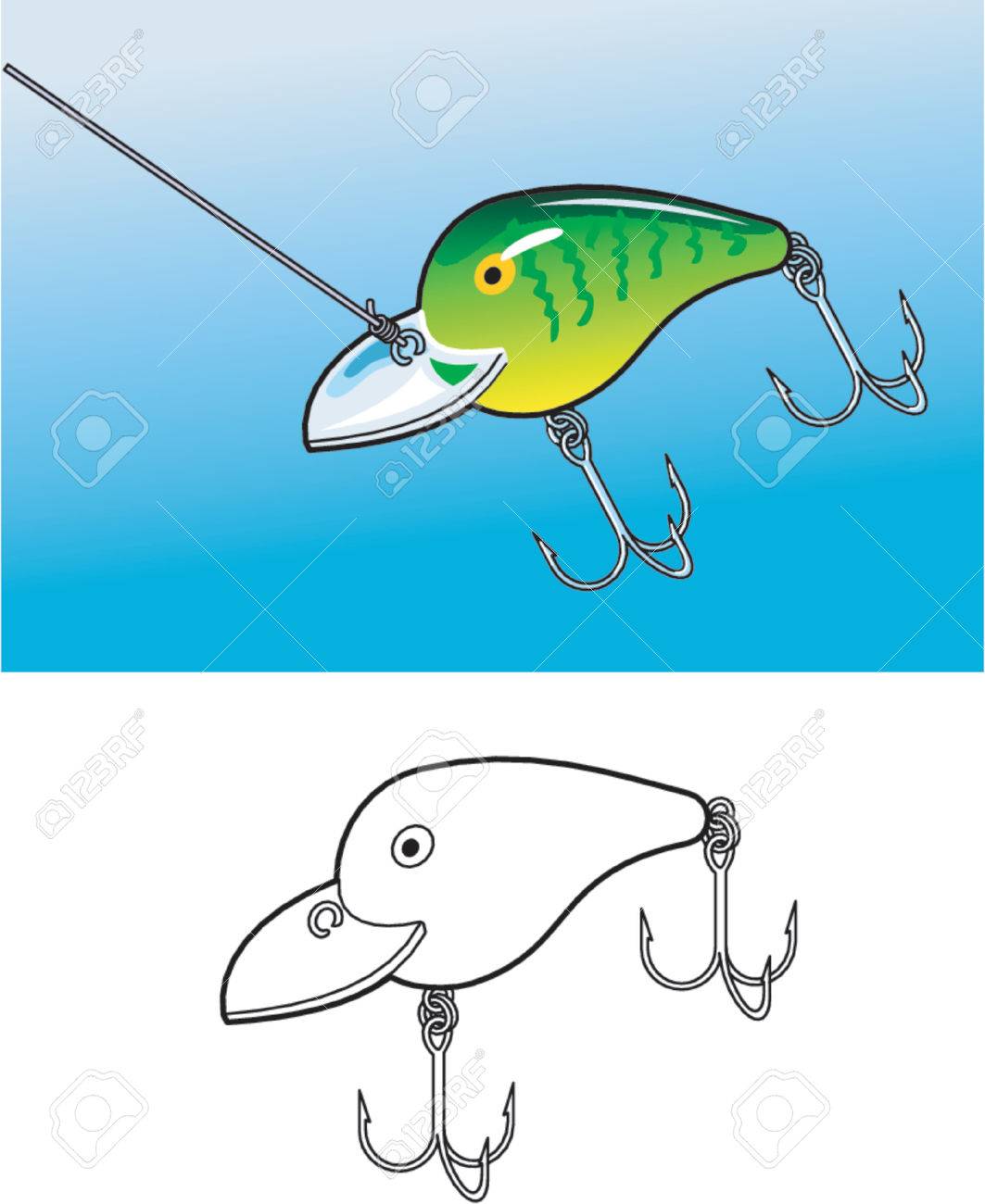 釣りルアー のイラスト素材 ベクタ Image