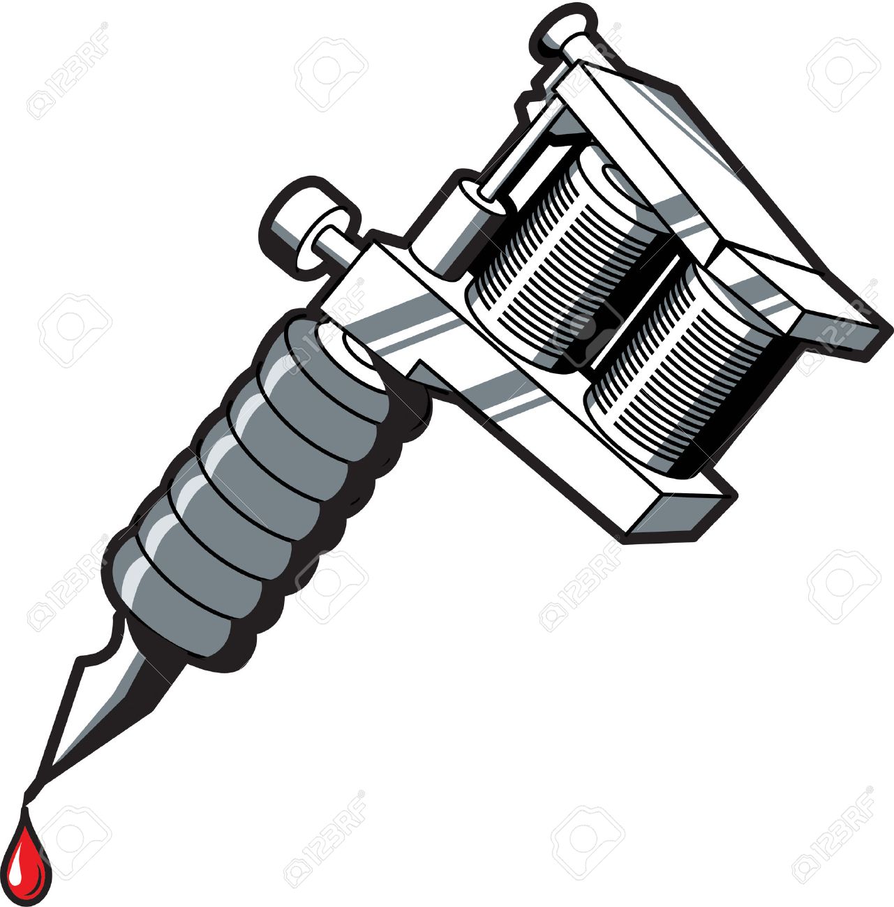 Tattoo Machine Used By Tattoo Artists. Royalty Free SVG, Cliparts, Vectors,  and Stock Illustration. Image 5702717.