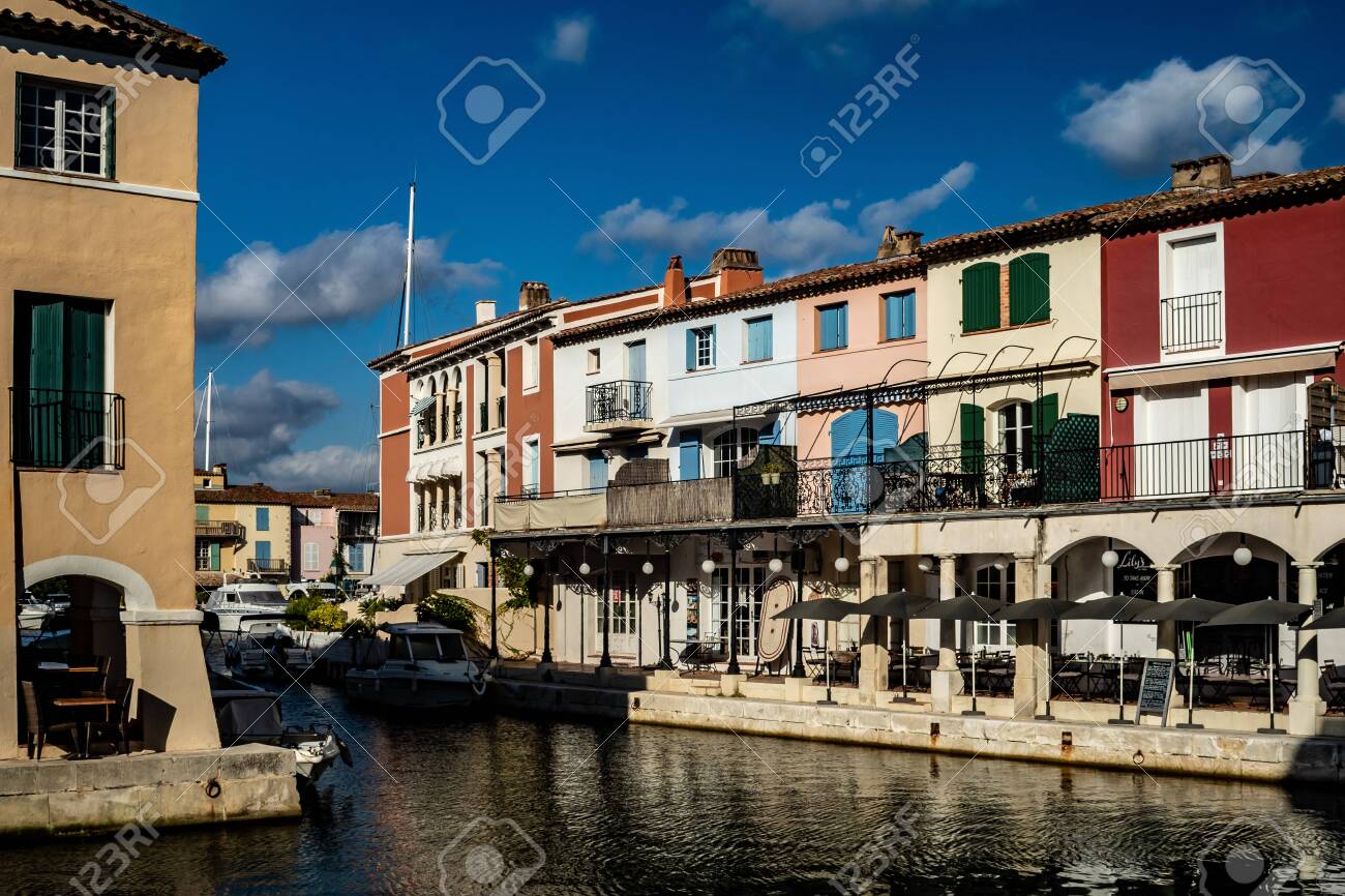 Canals And Boats Of Port Grimaud Village In France Stock Photo Picture And Royalty Free Image Image 124811078
