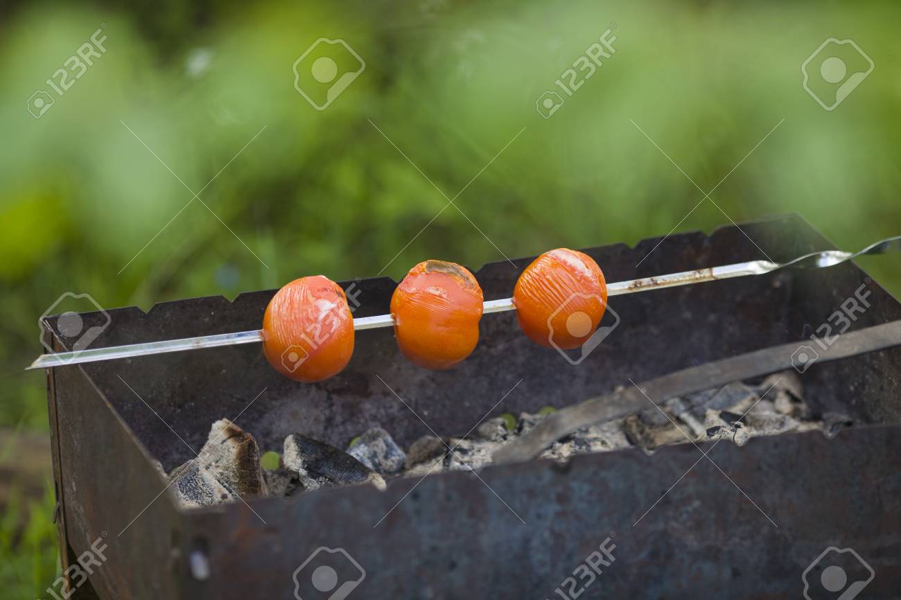 tomatoes on the grill country vacation stock photo picture and