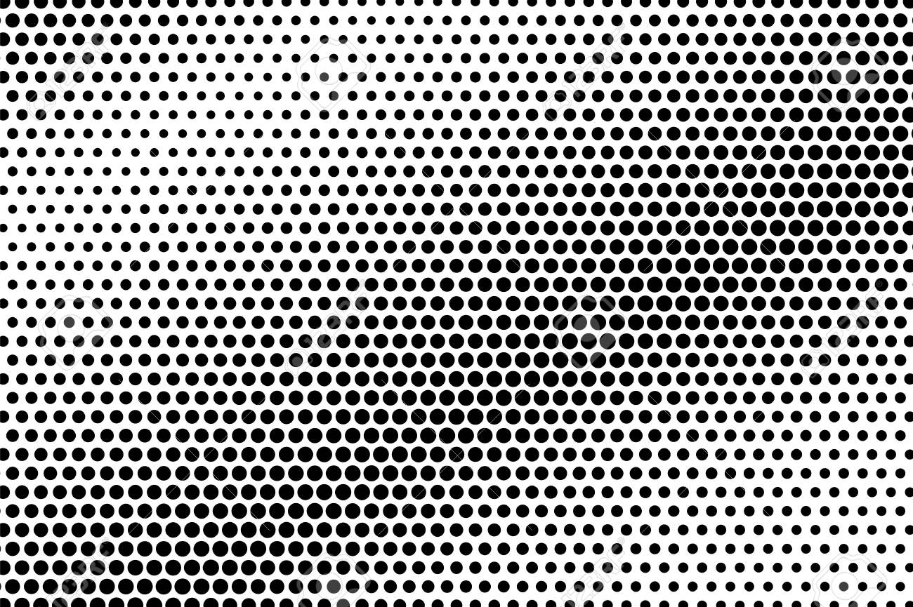 Black And White Dotted Texture Diagonal Halftone Vector Background