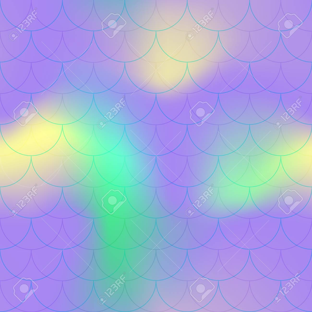ウルトラバイオレットイエロー人魚スケールベクターの背景 のイラスト素材 ベクタ Image