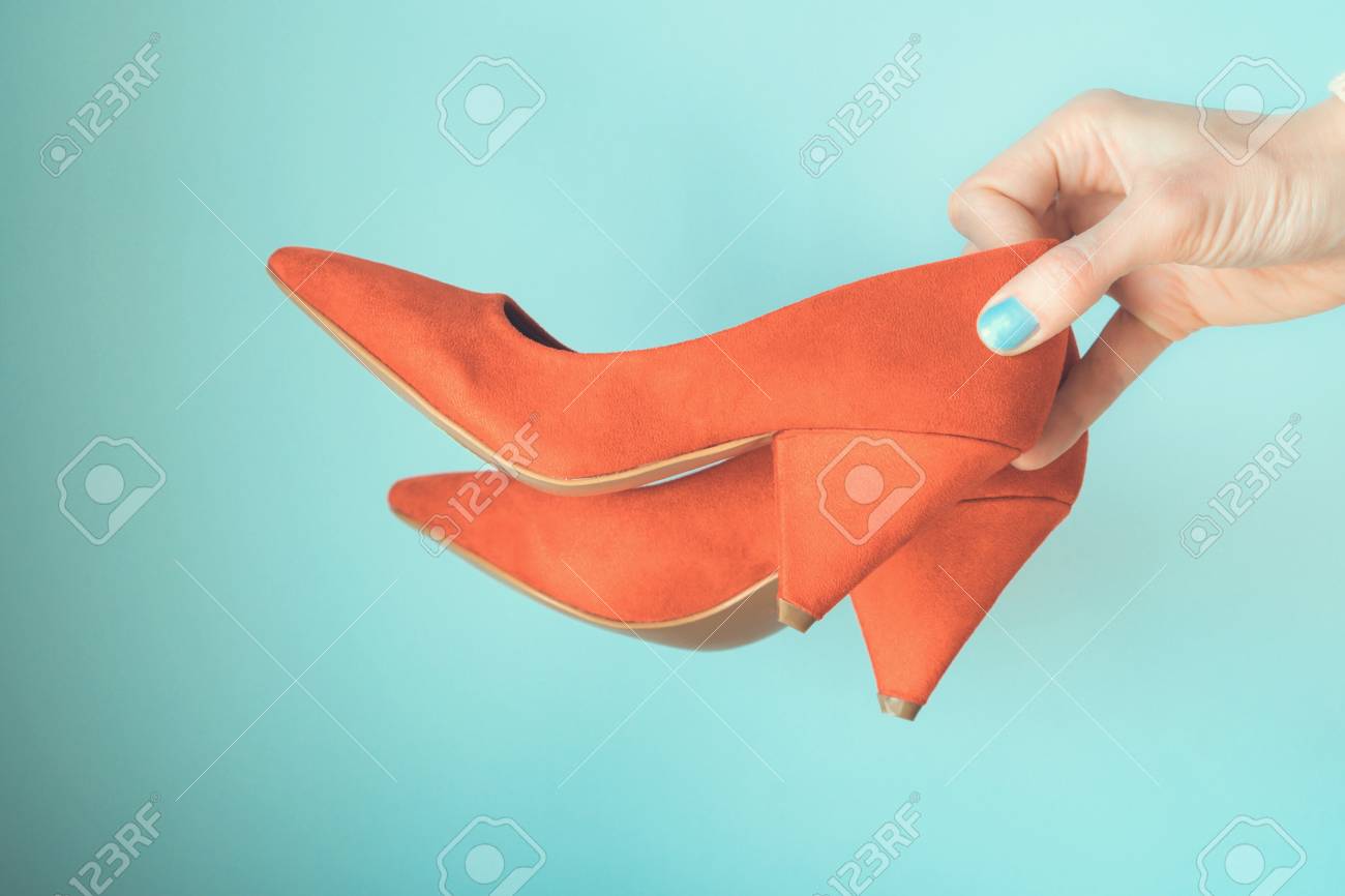 pastel blue high heels