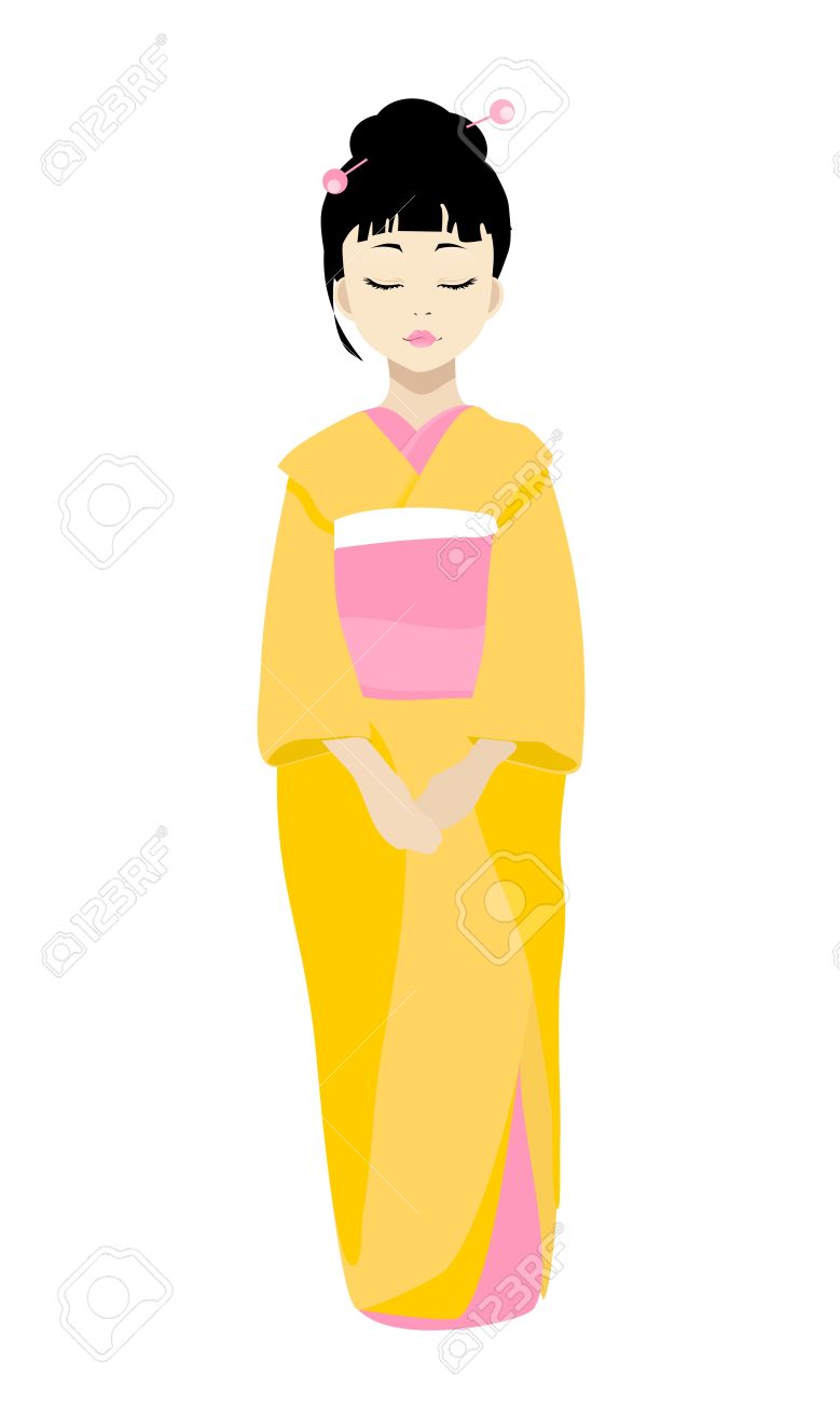 Cartoon Geisha Stock Photo Picture And Royalty Free Image Image