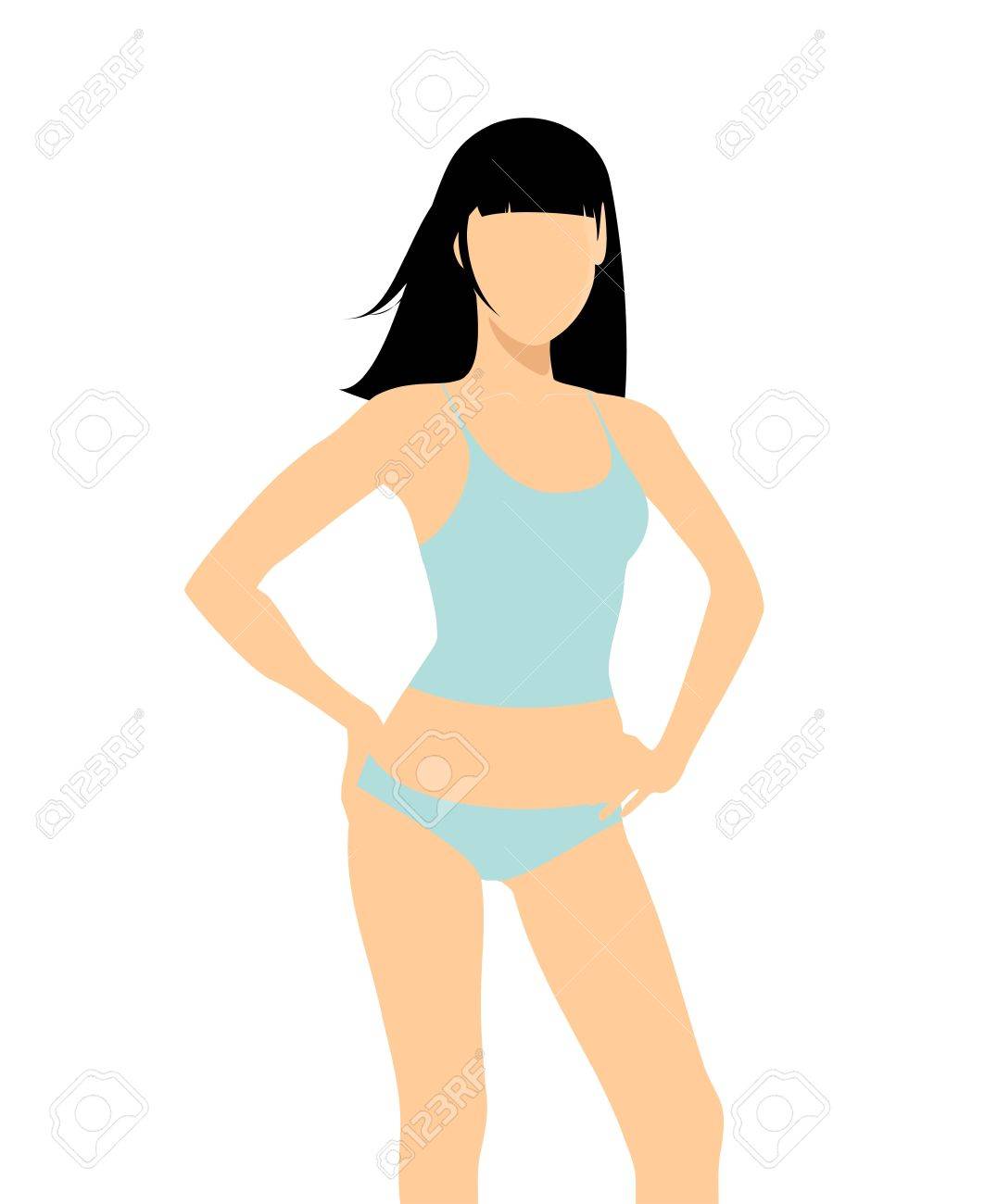 woman underwear template royalty free cliparts vectors and stock
