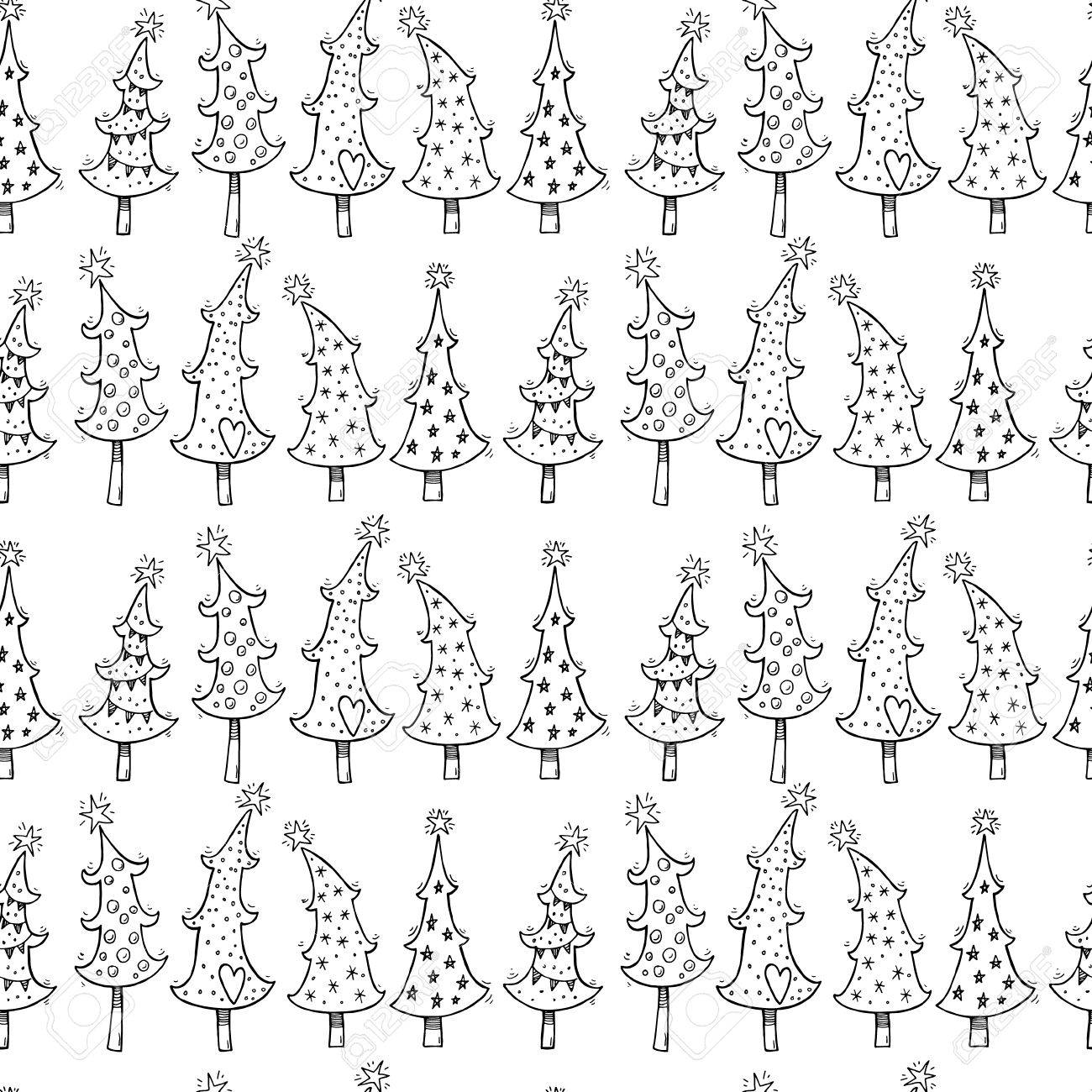 落書きの面白い木がクリスマスの背景 のイラスト素材 ベクタ Image 落書きの面白い木がクリスマスの背景 のイラスト素材 ベクタ Image