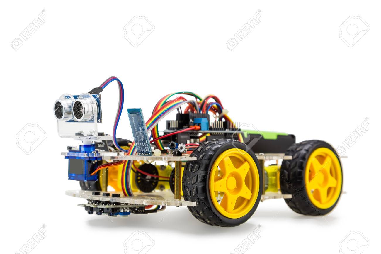 4wd obstacle avoiding robot