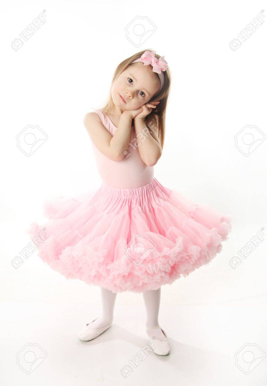 Portrait of an adorable preschool age girl playing dress up wearing a ballet tutu, isolated on white - 9939635 Portrait of an adorable preschool age girl playing dress up wearing a ballet tutu, isolated on white - 9939635