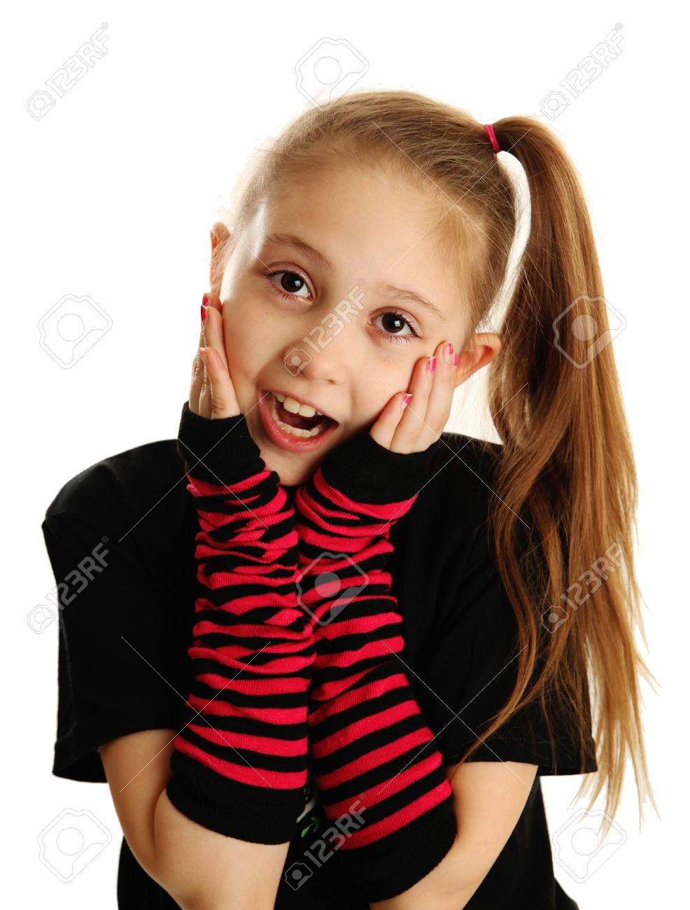 cute young girl isolated