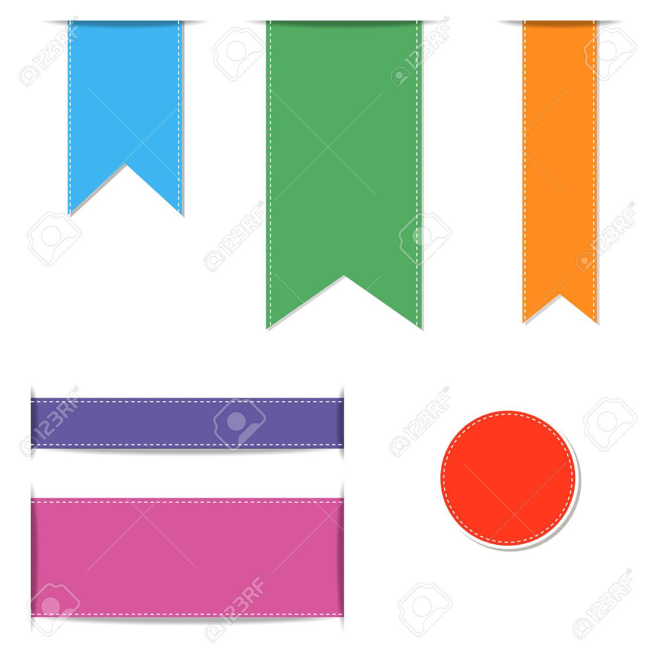 カールのリボンのセットは ベクトル イラストのイラスト素材 ベクタ Image