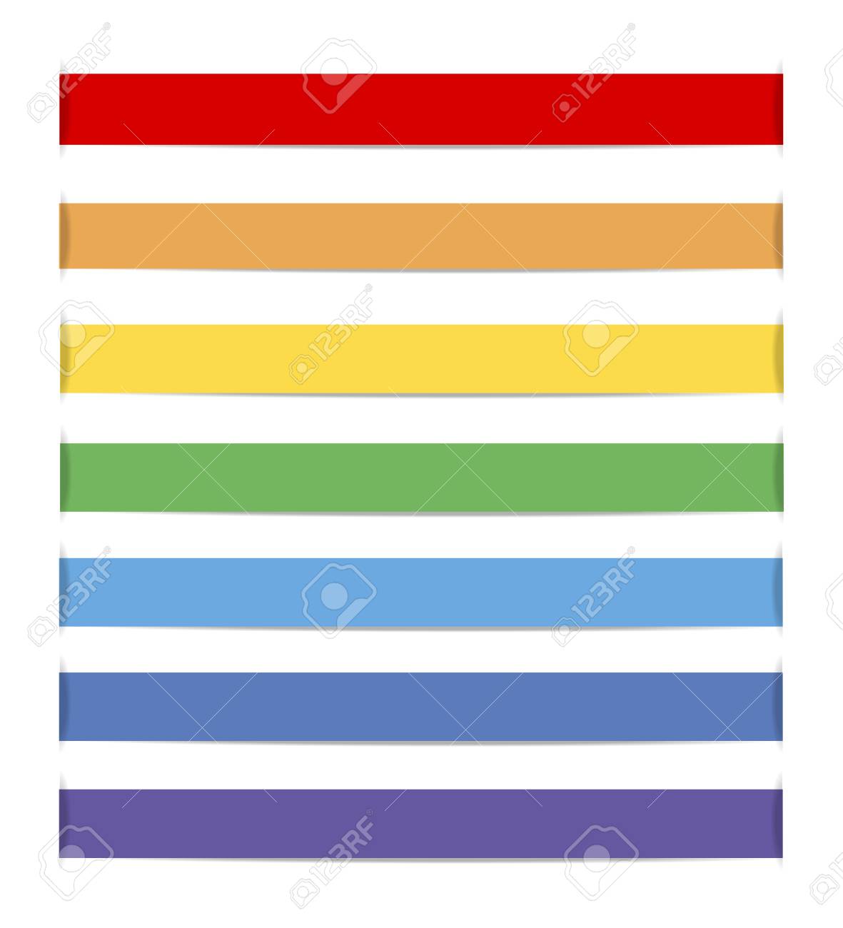 カールのリボンのセットは ベクトル イラストのイラスト素材 ベクタ Image