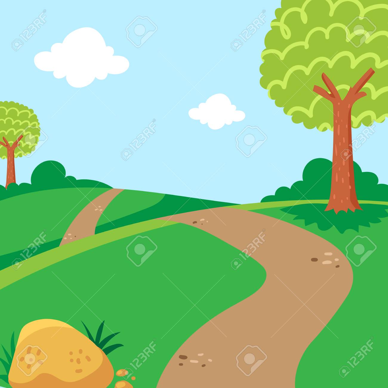 Natural Landscape Cartoon Illustration Style Nature Background Royalty Free Cliparts Vectors And Stock Illustration Image 112254044 natural landscape cartoon illustration style nature background