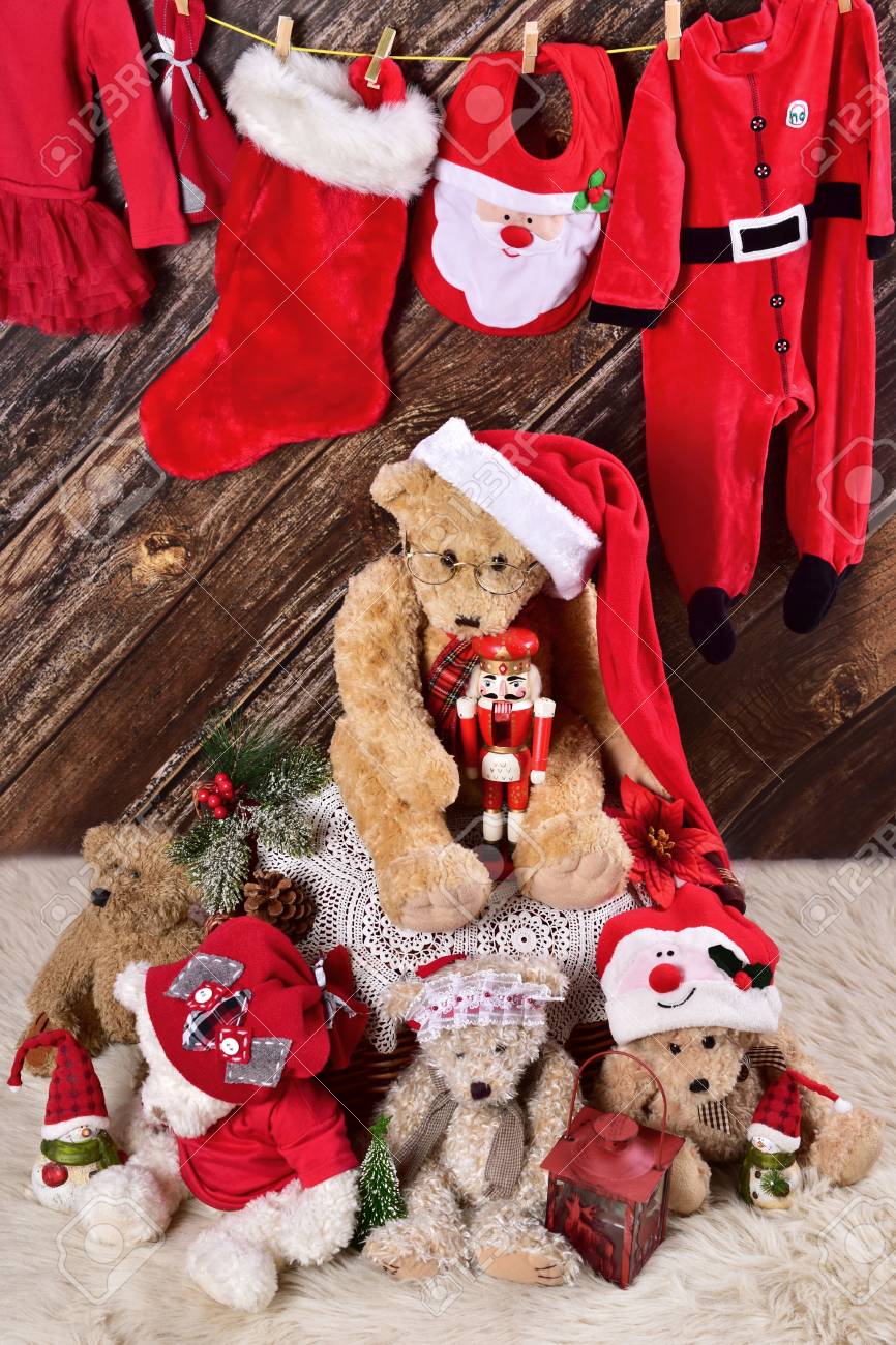 teddy bear santa outfit