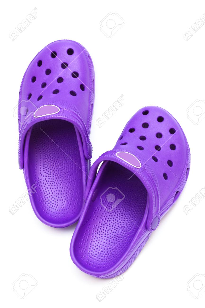 Purple rubber shoes Clearance