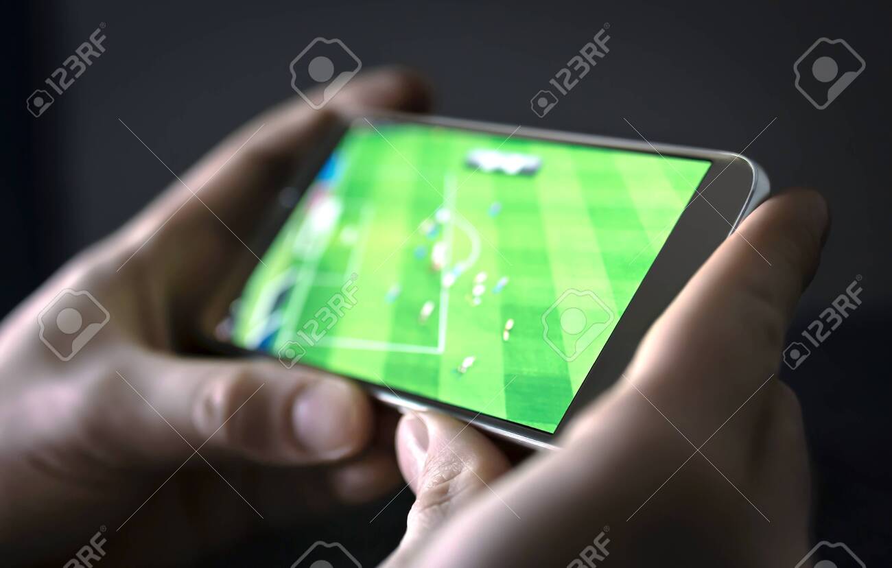 Phone Football Stream Mobile 4+ Hundred Watching Soccer On Tablet