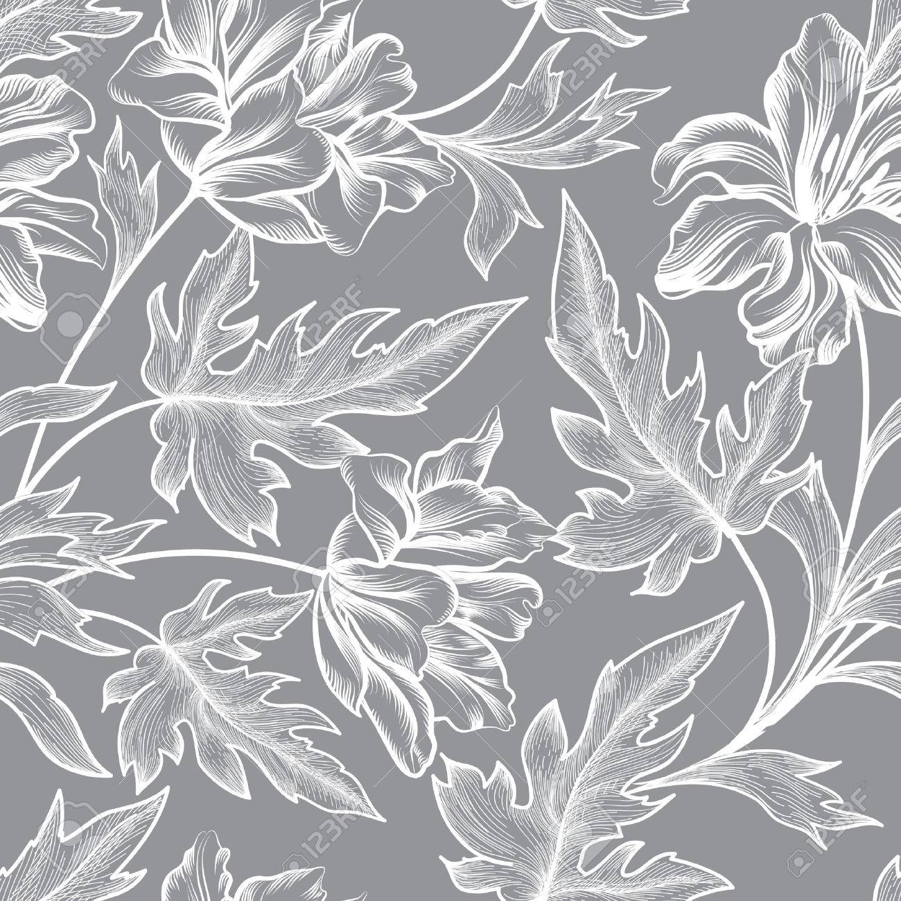 Floral Seamless Pattern Flower Background Floral Tile Ornamental Floral Seamless Pattern Flower Background Floral Tile Ornamental