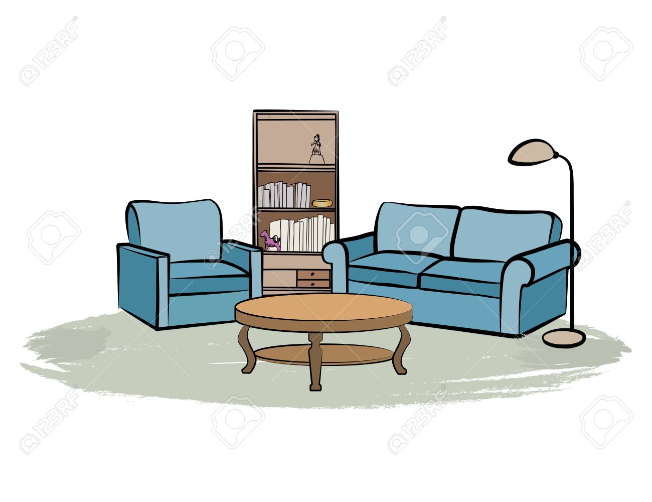 La Et Des Design Mobilier De LivresSalon CanapéFauteuilTableÉtagère DessinGrave Main Livre Intérieur Accueil Avec À Illustration Dessin SUzMqLpGV
