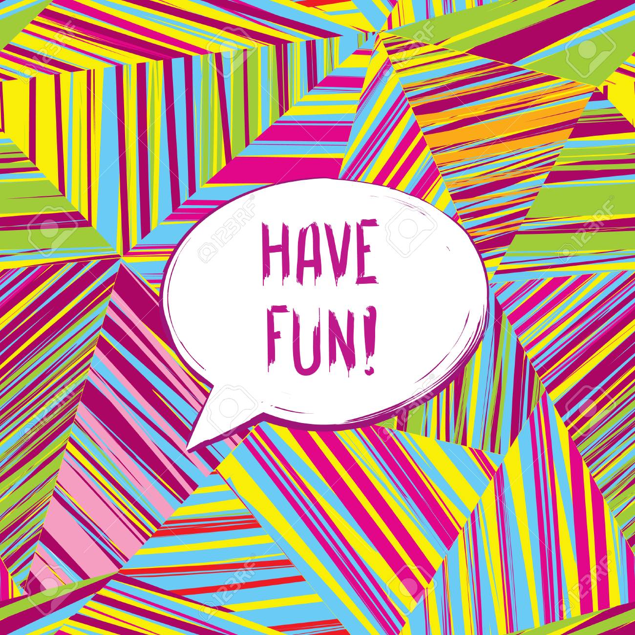 have fun speech bubble happy holiday sign party invitation fun invitation