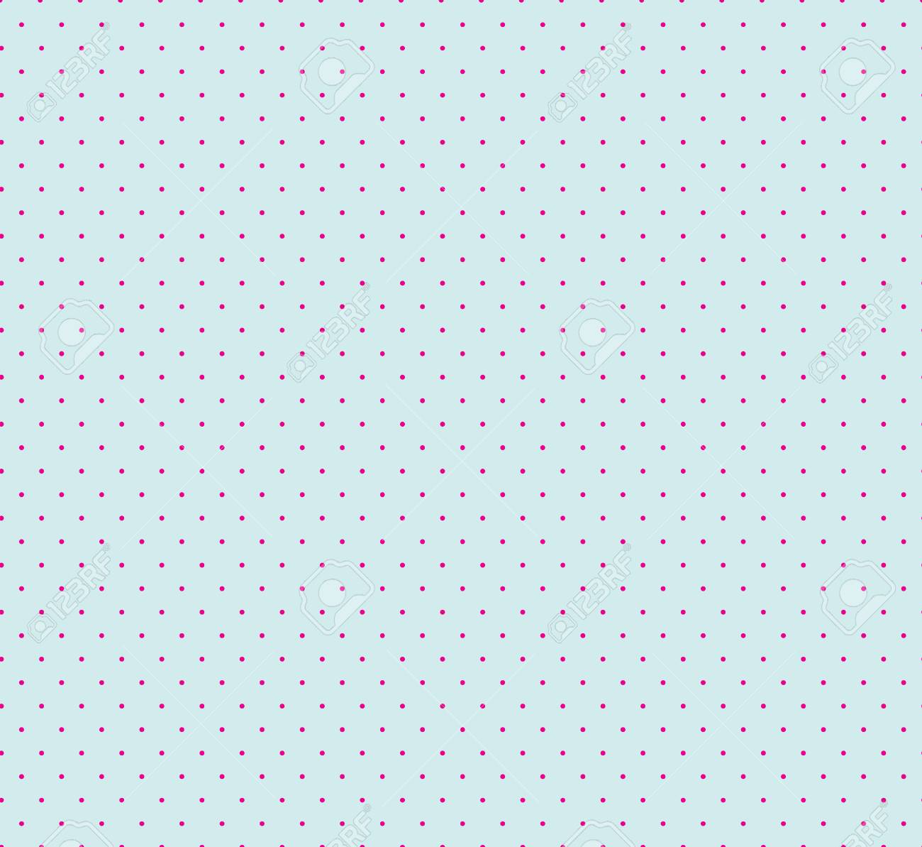 ドットを持つ抽象的な幾何学的シームレスなパターン 水玉模様の装飾が施された青い背景 スポッテッド壁紙デザイン のイラスト素材 ベクタ Image