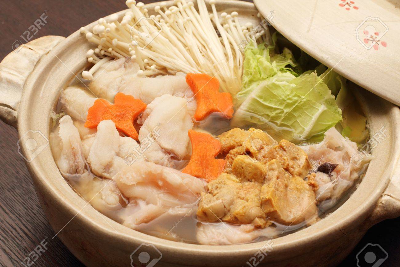 あんこう鍋野菜添え。 の写真素材・画像素材. Image 11941309.