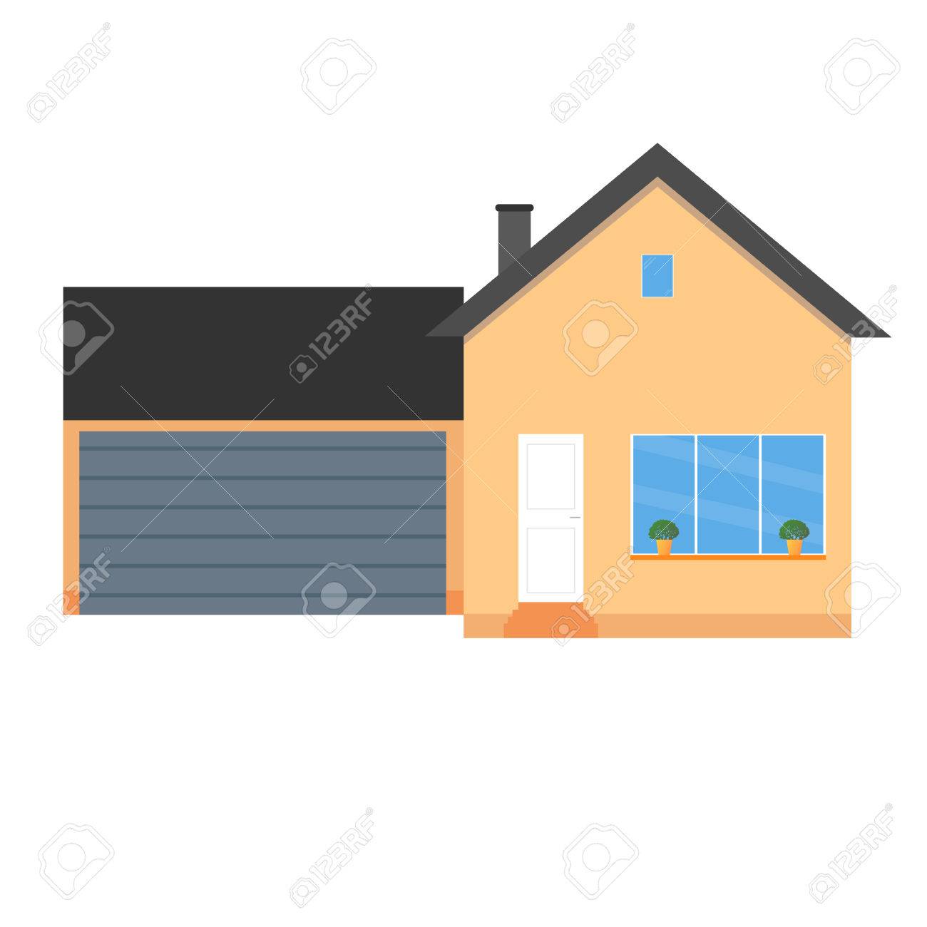 House Flat Icon. Design Your Own Apartment. Colorful House Concept ... House Flat Icon. Design Your Own Apartment. Colorful House Concept ...