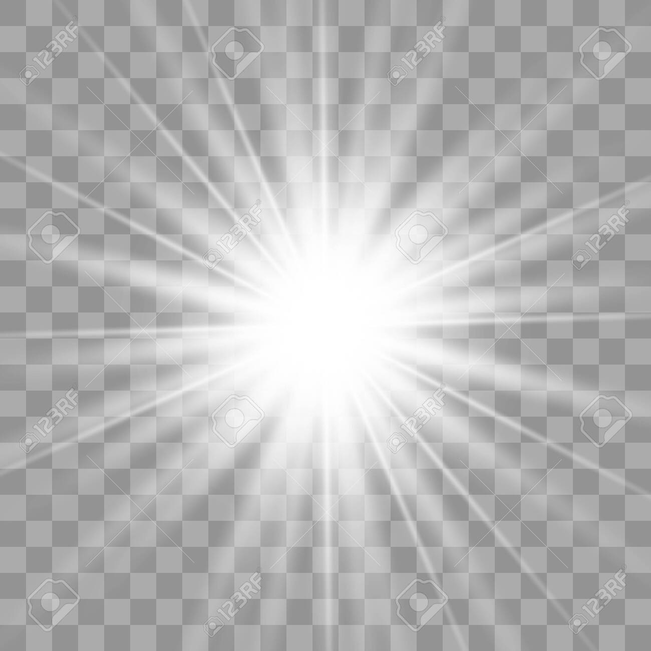 White Glowing Light Burst Explosion With Transparent Vector Royalty Free Cliparts Vectors And Stock Illustration Image
