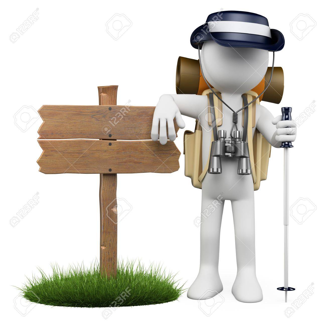 binoculars on a stick