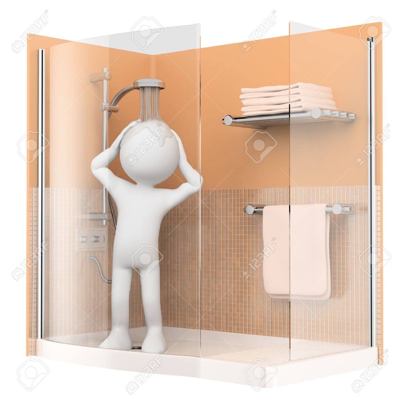 La douche du matin La douche du matin