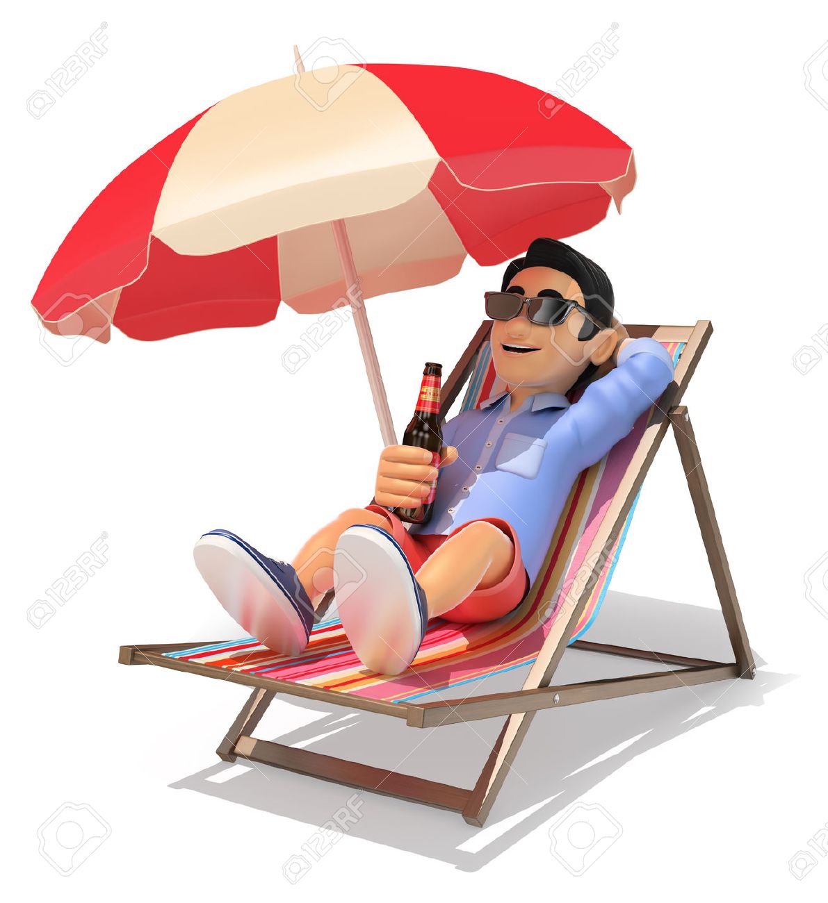 Liegestuhl Mit Sonnenschirm Comic sdatec.com
